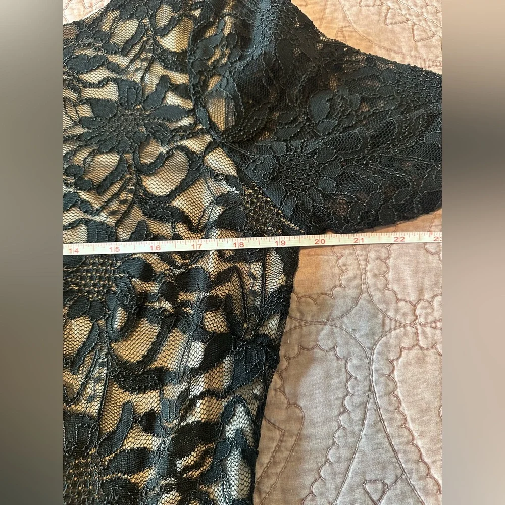 Calvin Klein Elegant Black Lace Dress - 14 - Picture 7 of 11